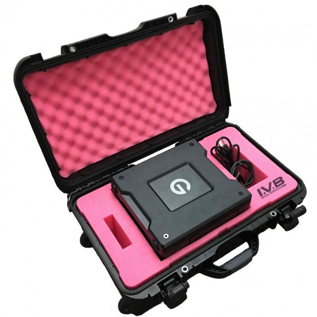 G-SPEED Shuttle 4 Drive RAID  - 1 Capacity Wheeled Waterproof Turtle case full